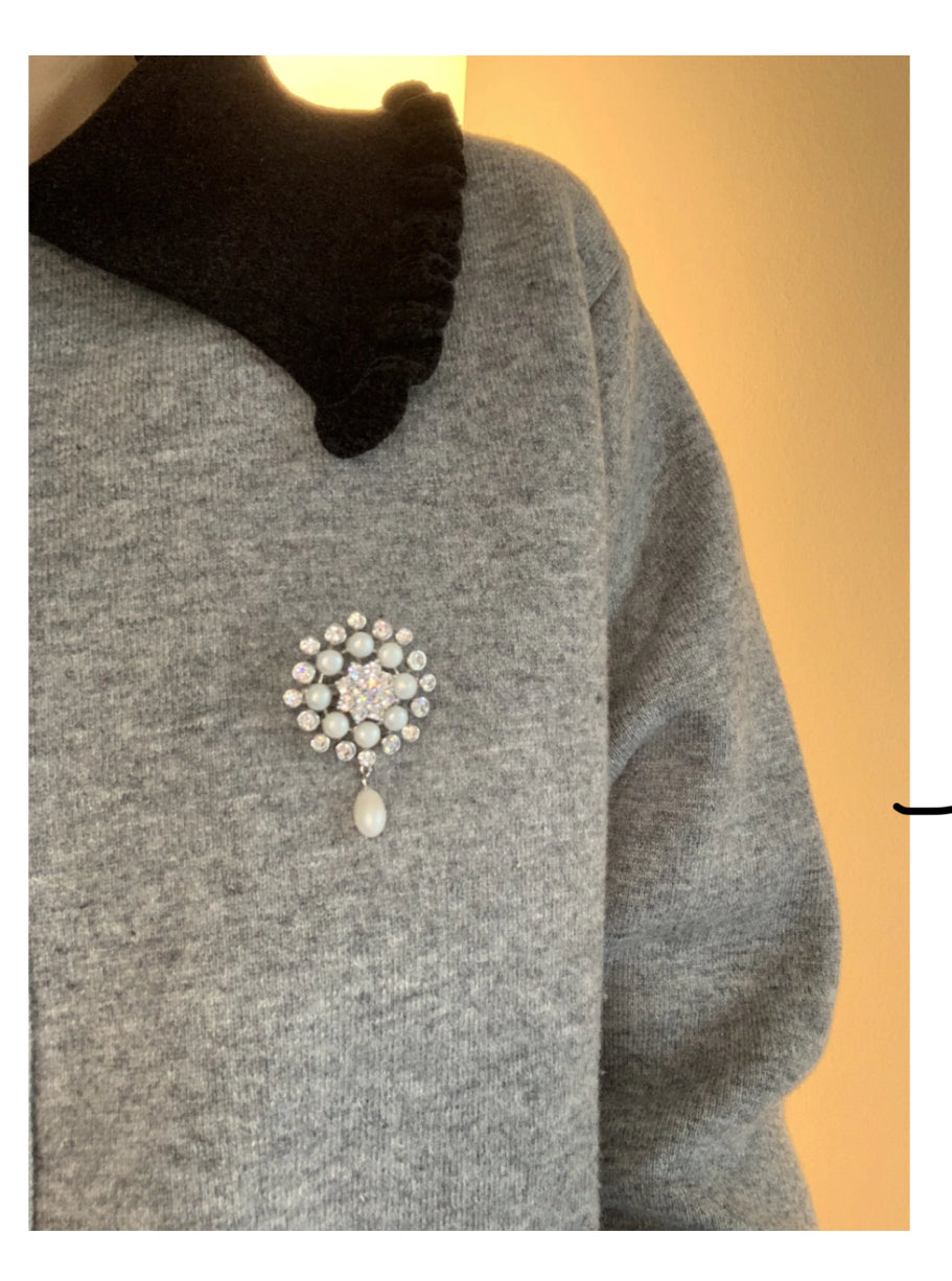 Natural Pearl Embrace Brooch