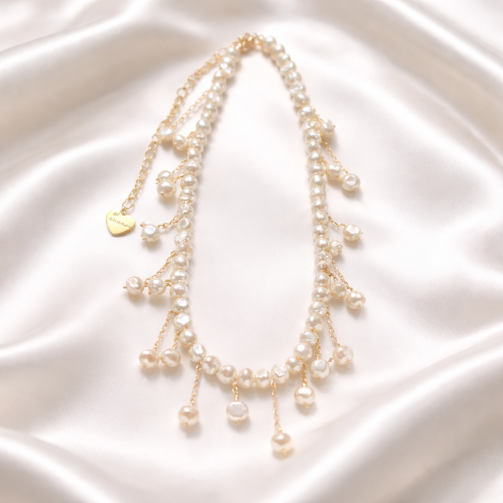 Seraphina Pearl Drop Necklace