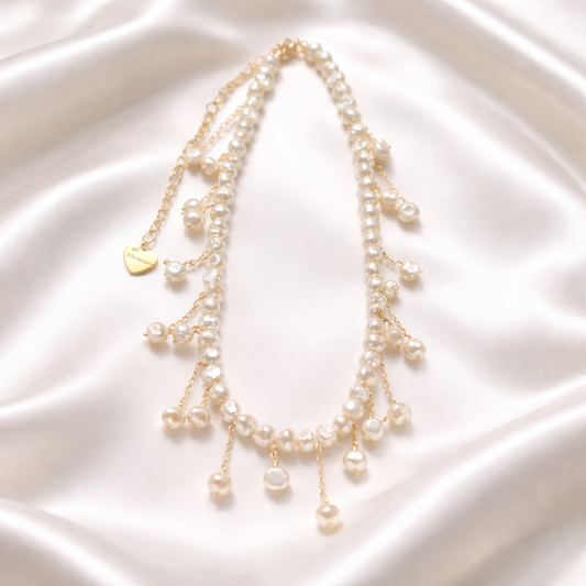 Seraphina Pearl Drop Necklace