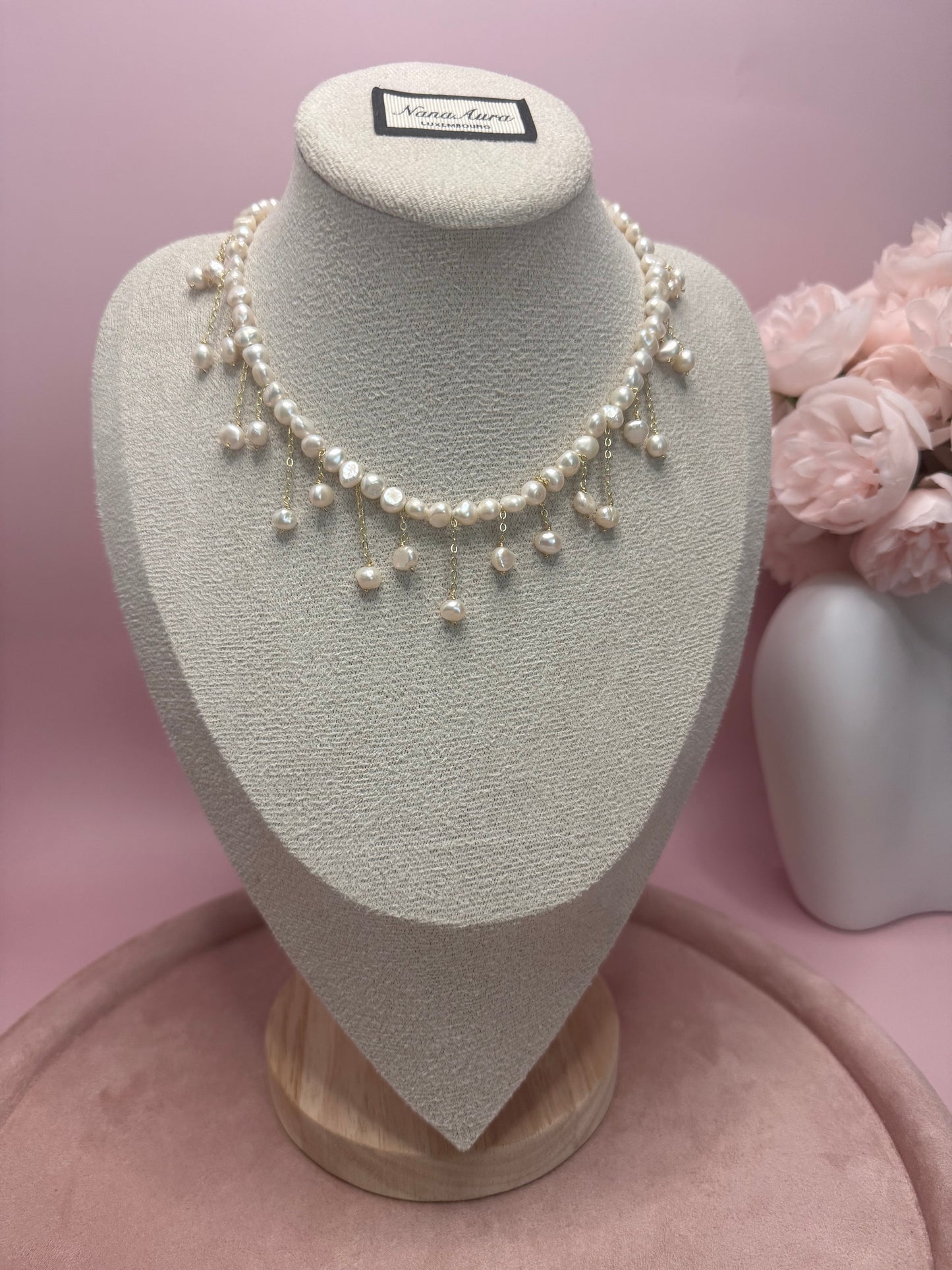 Seraphina Pearl Drop Necklace