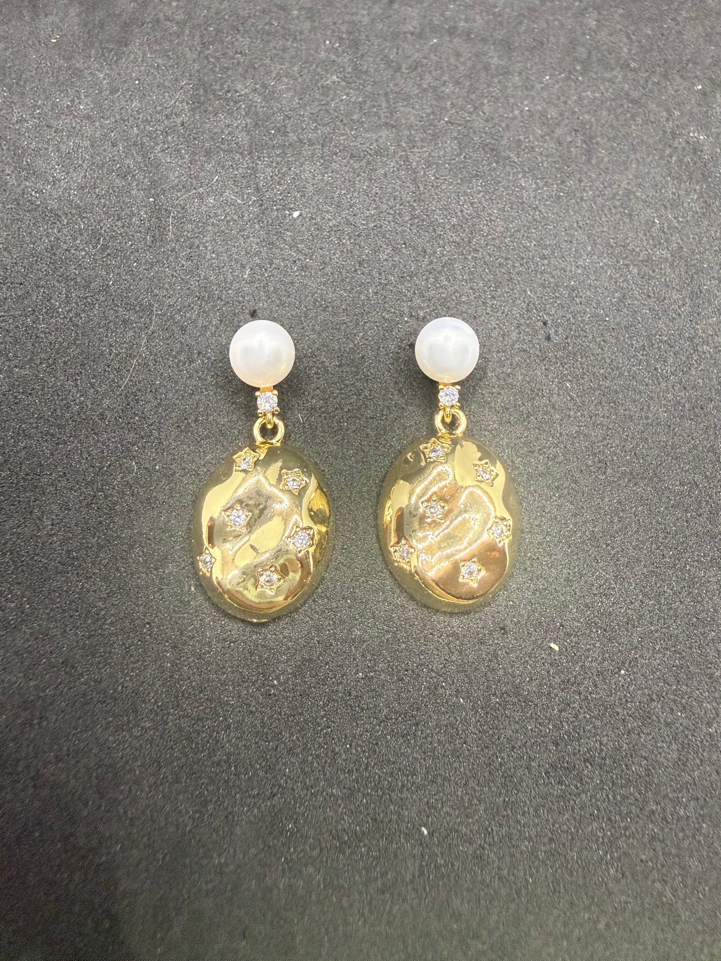 Star Pebble Earrings