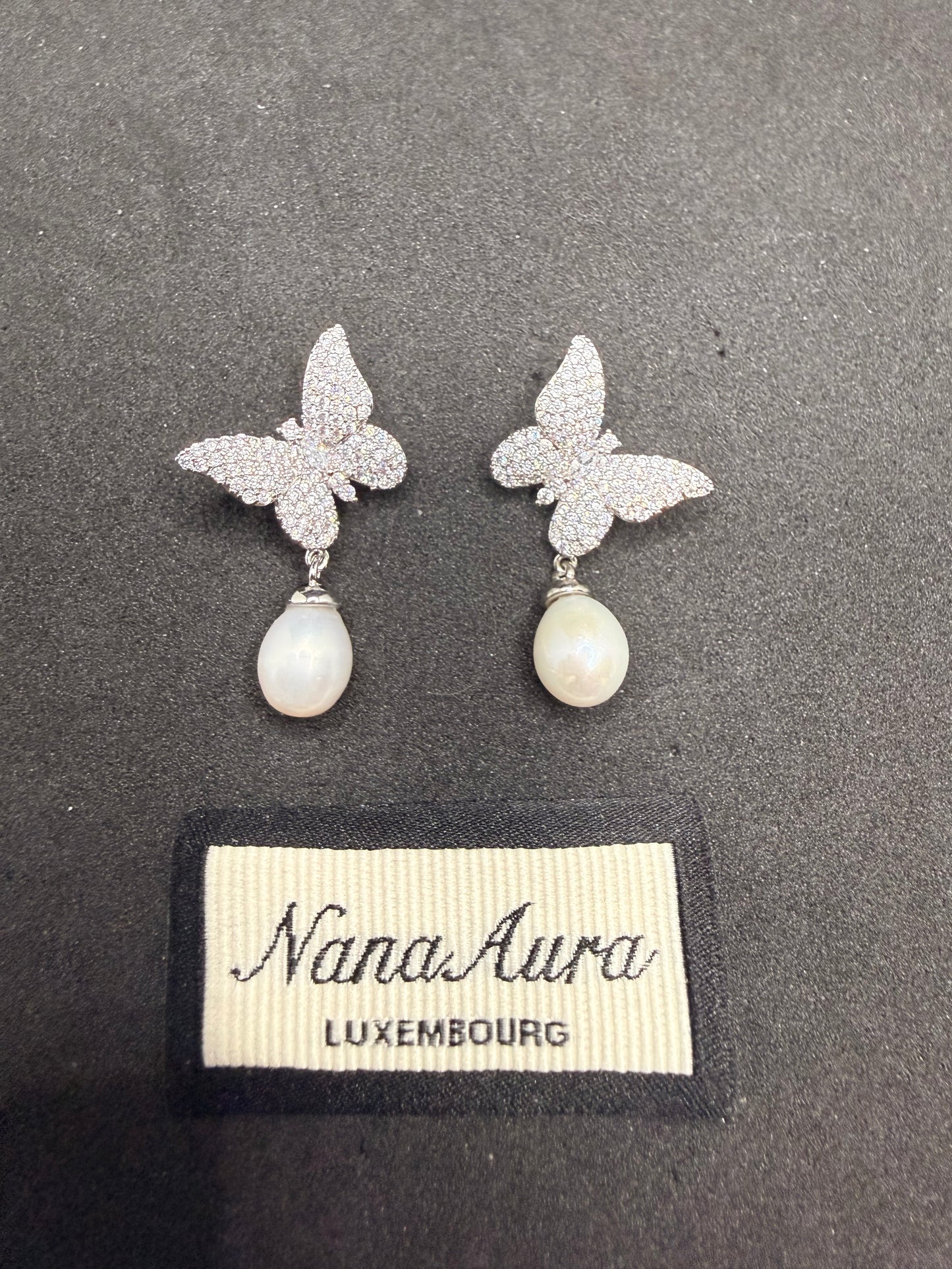 Lila Butterfly Earrings