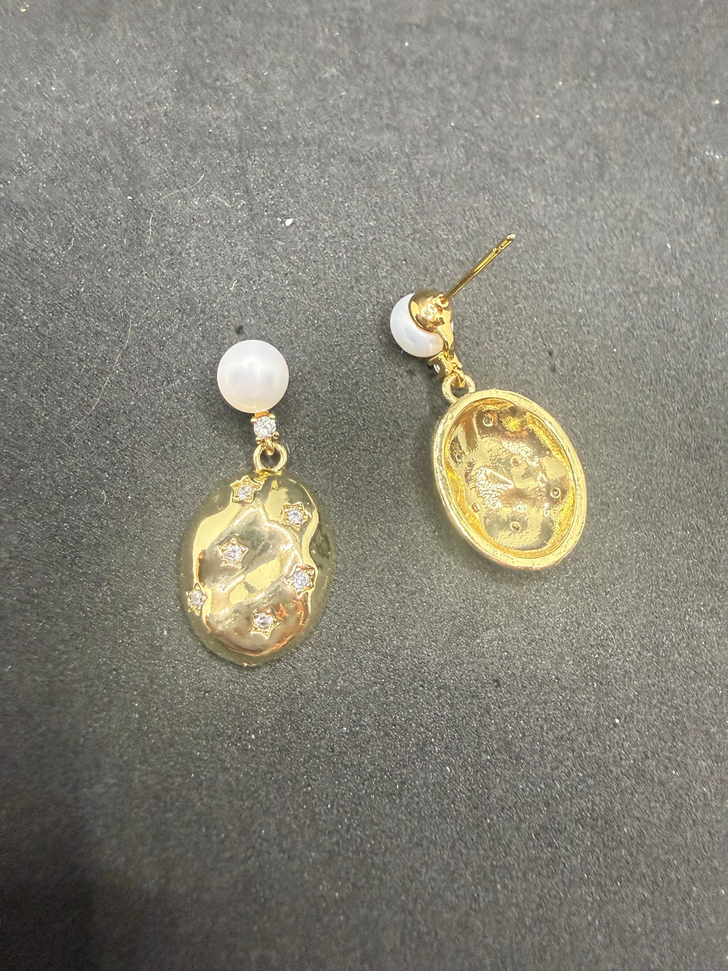 Star Pebble Earrings