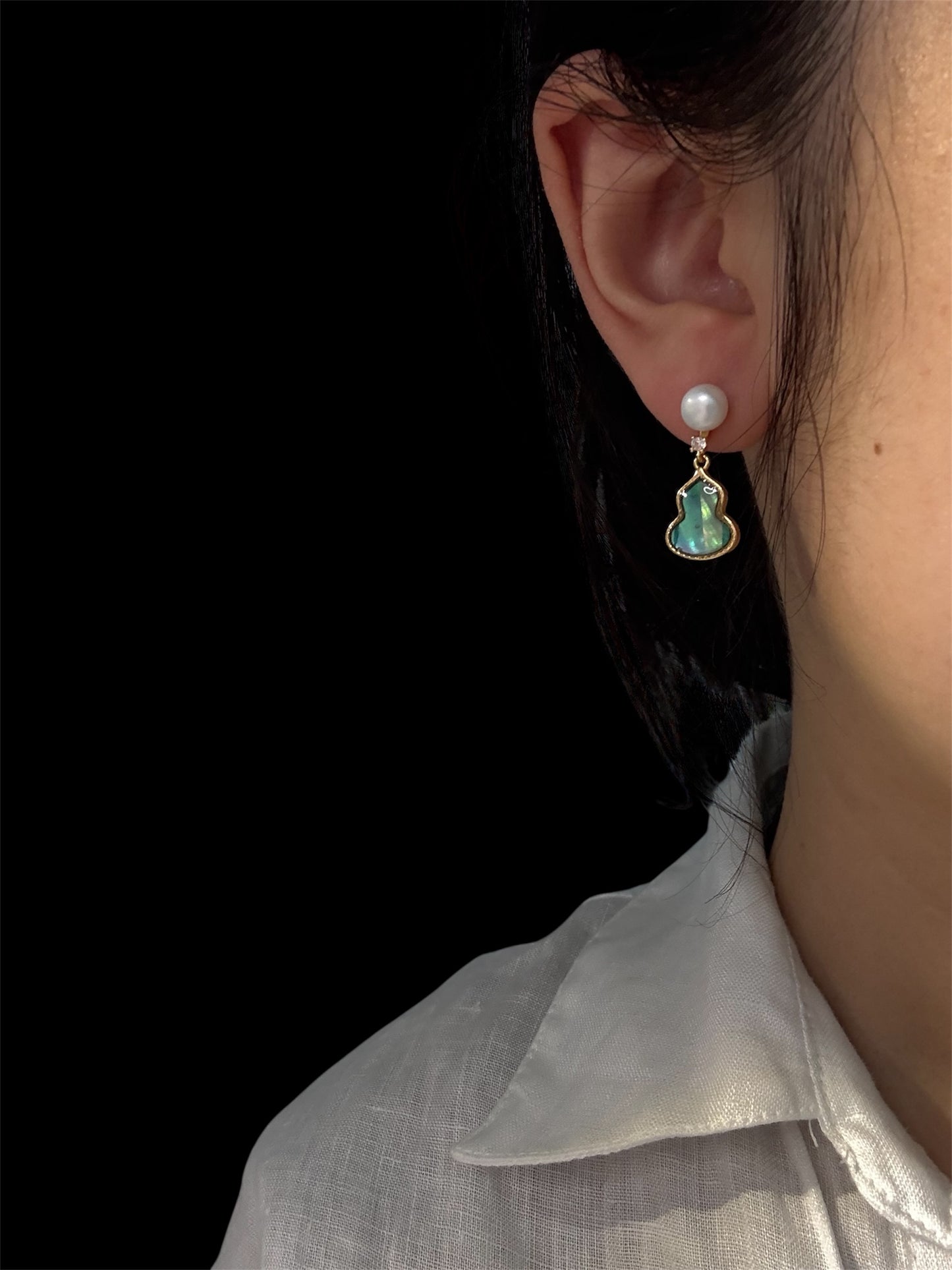 Ocean Gourd Earrings