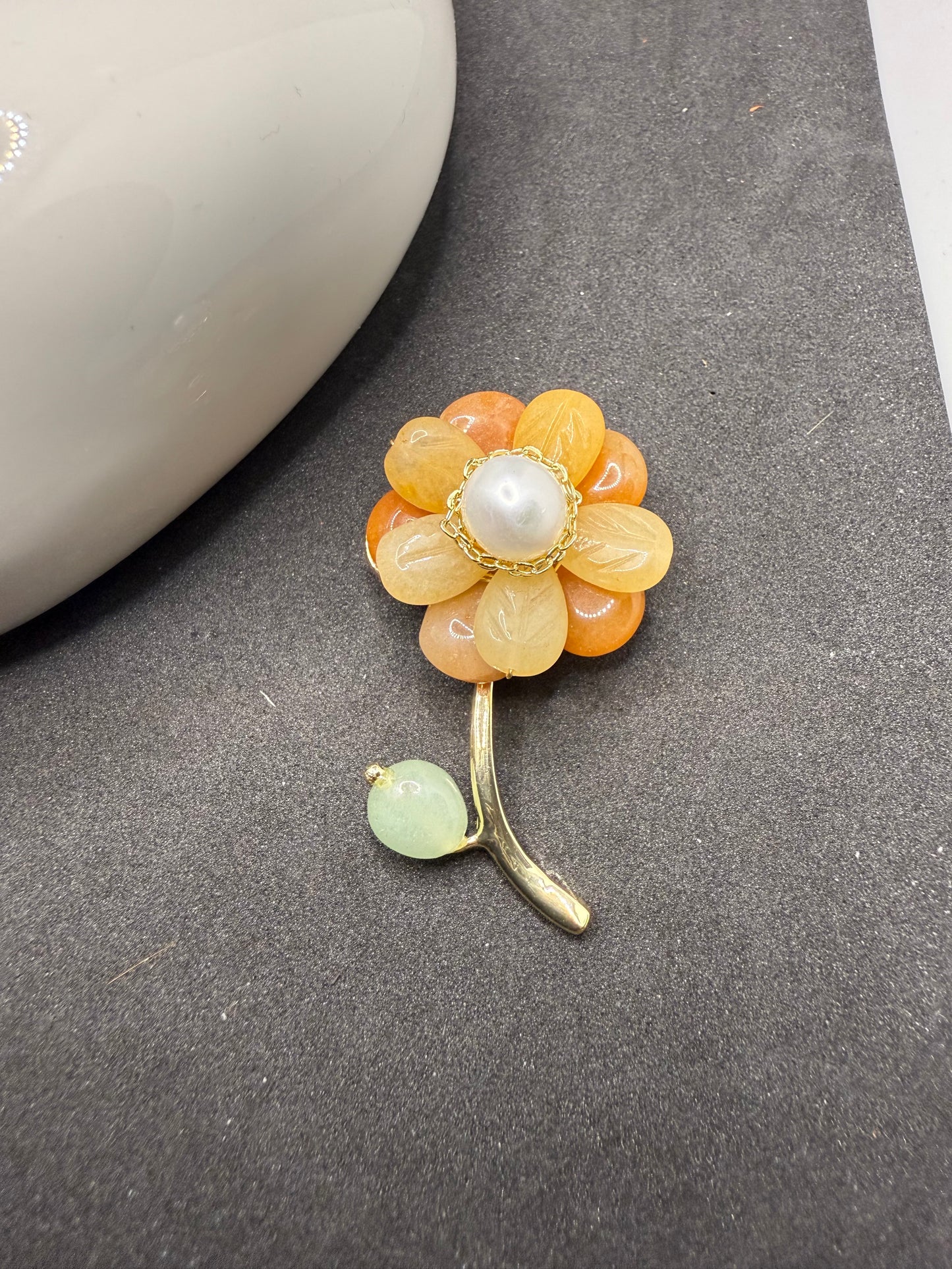 Golden Blossom Harmony Brooch