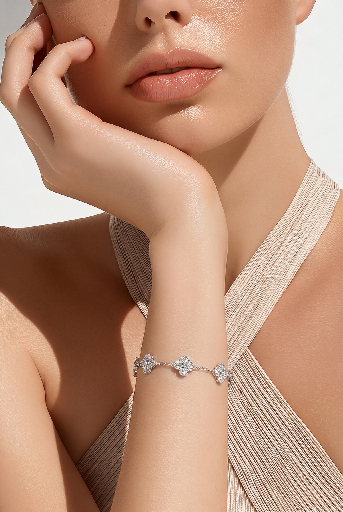 Clover Moissanite Bracelet