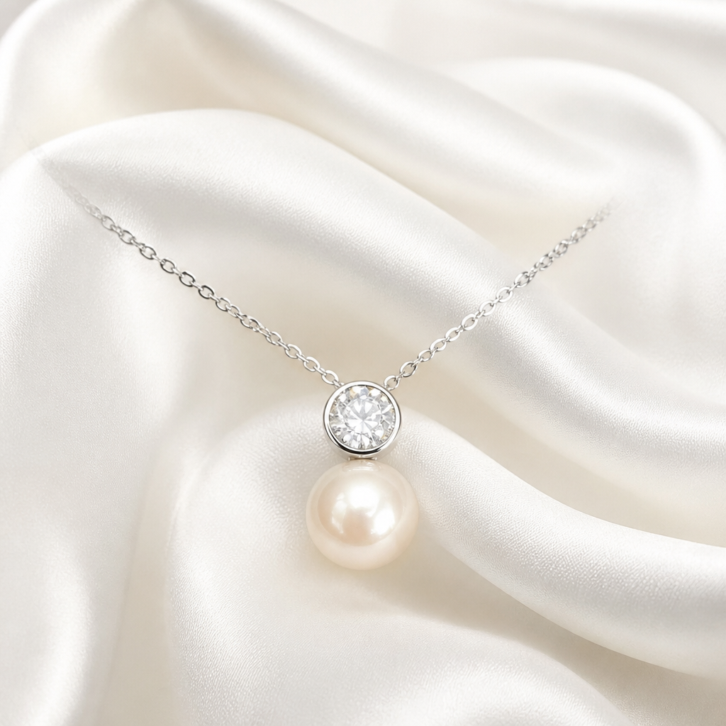Elara Pearl Pendant Necklace