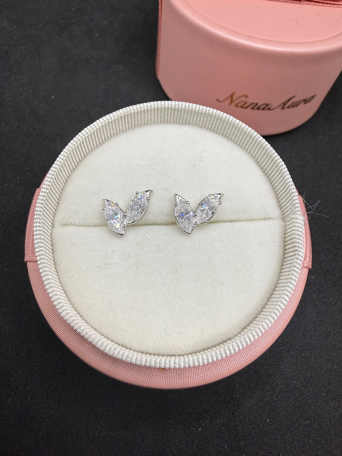 Elowen Leaf Studs