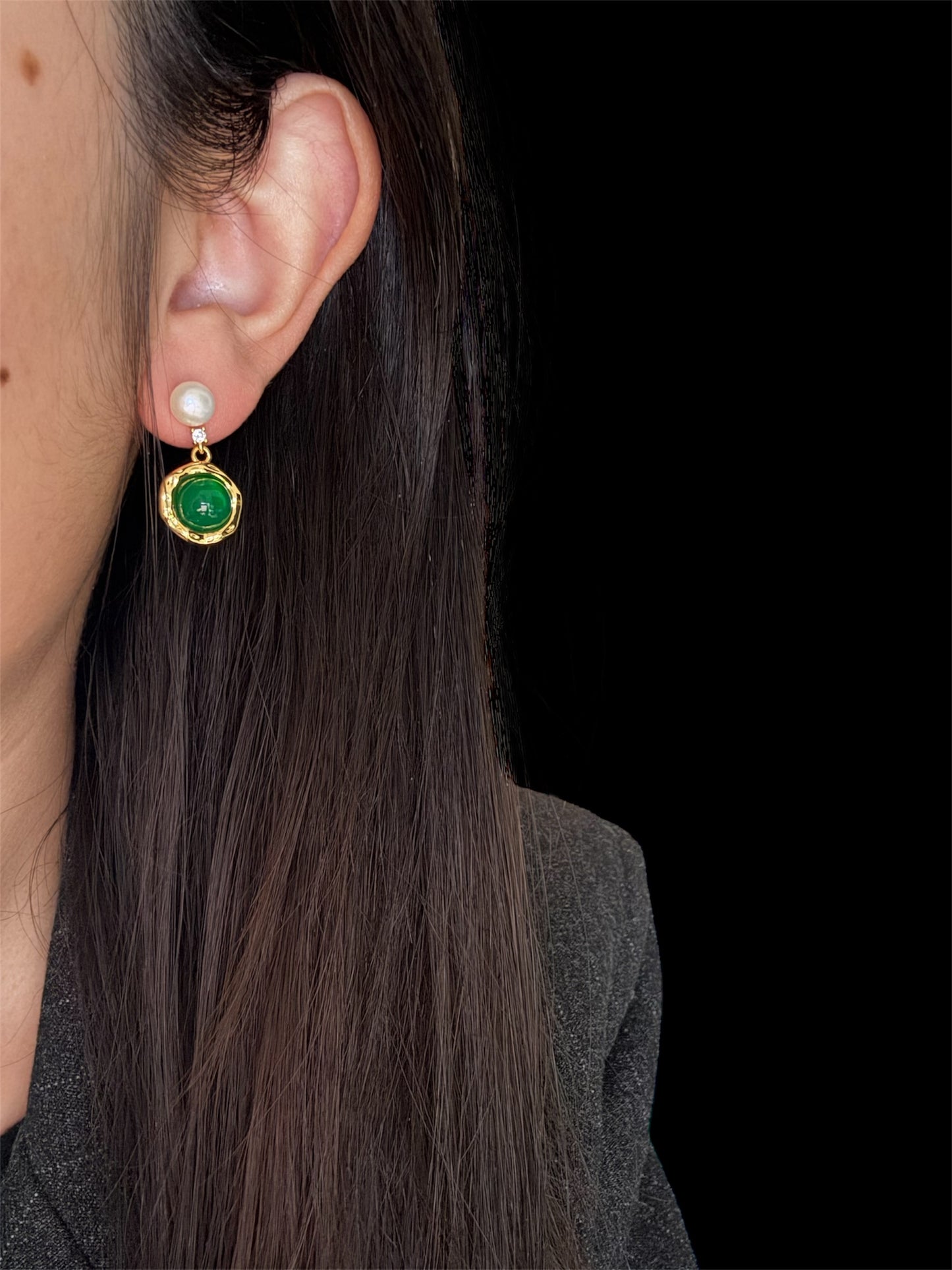 Halo Agate Earrings