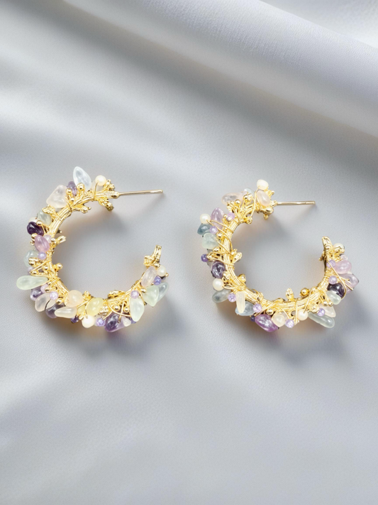 Wide Garden Loops Earrings