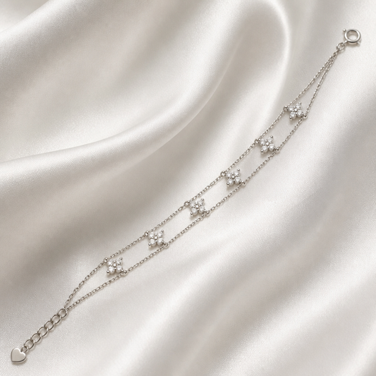 Zora Twin Clover Bracelet