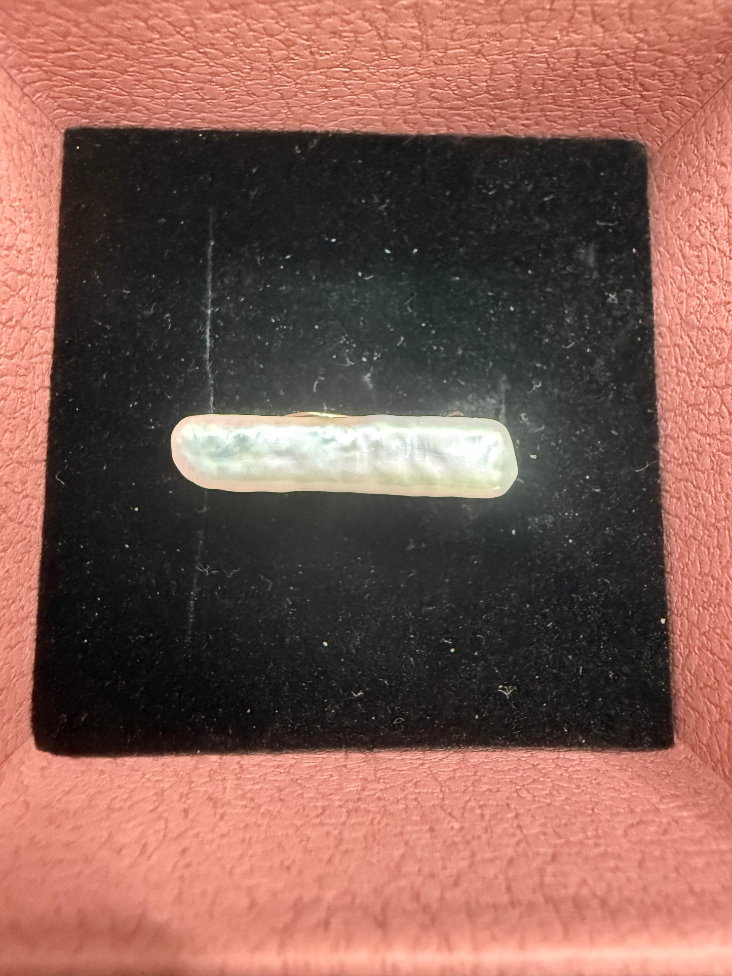 Bar Stick Pearl Open Ring