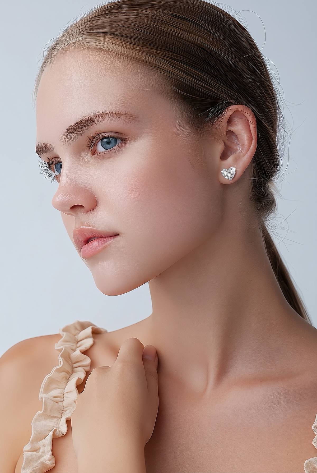 Mila Heart Studs