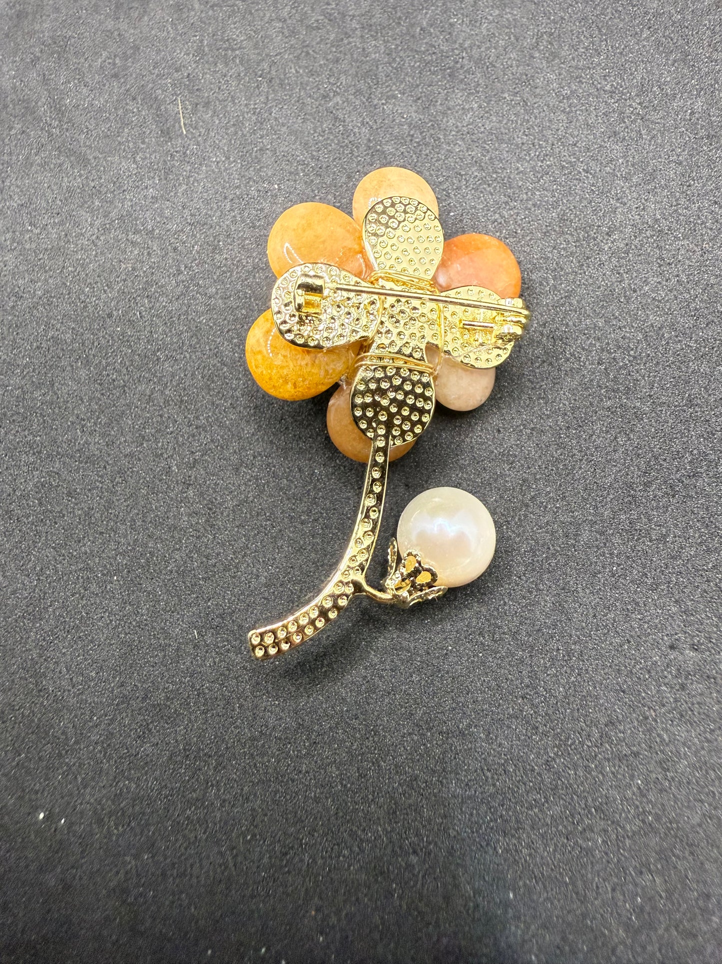 Golden Blossom Harmony Brooch