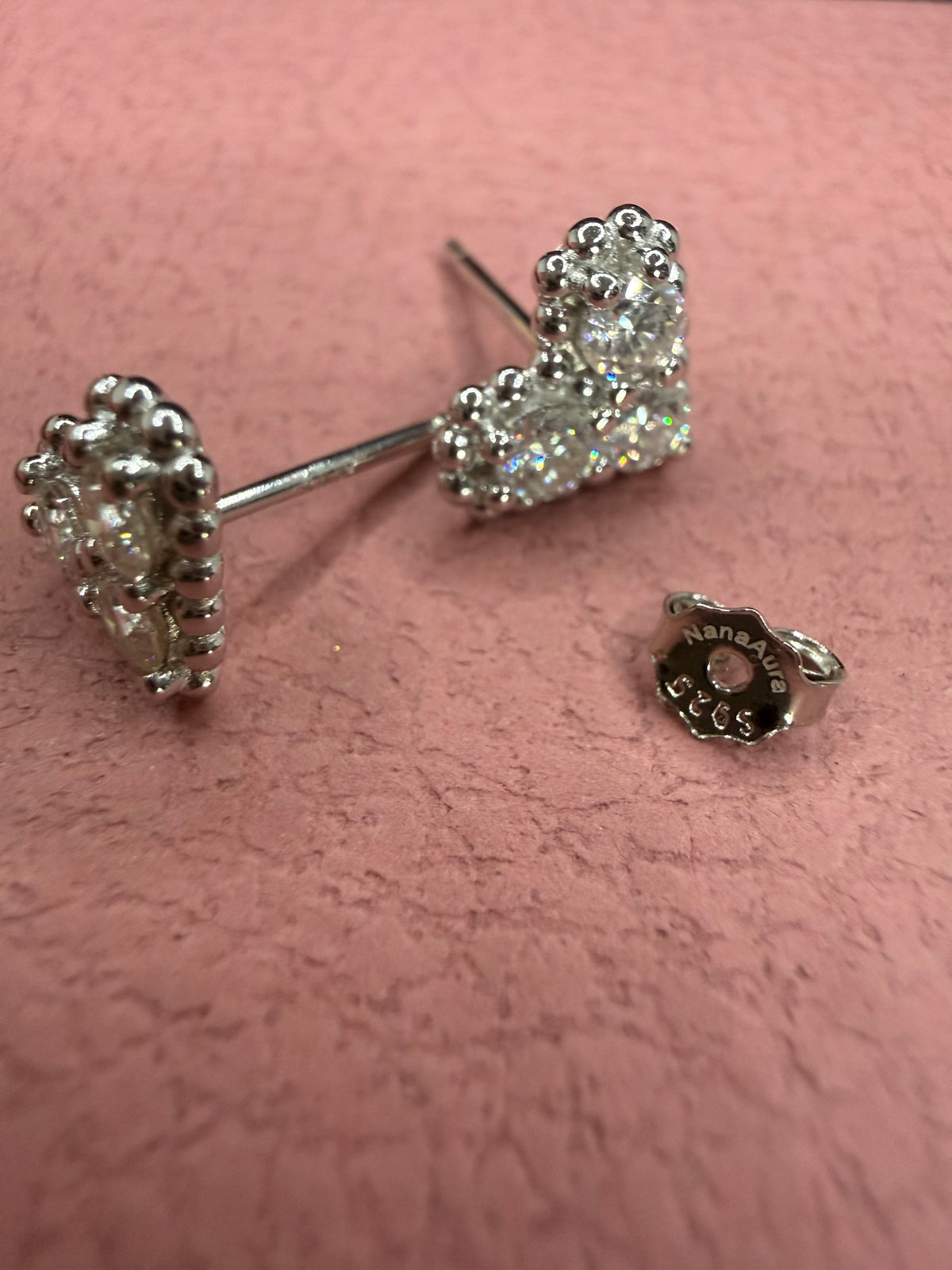 Mila Heart Studs