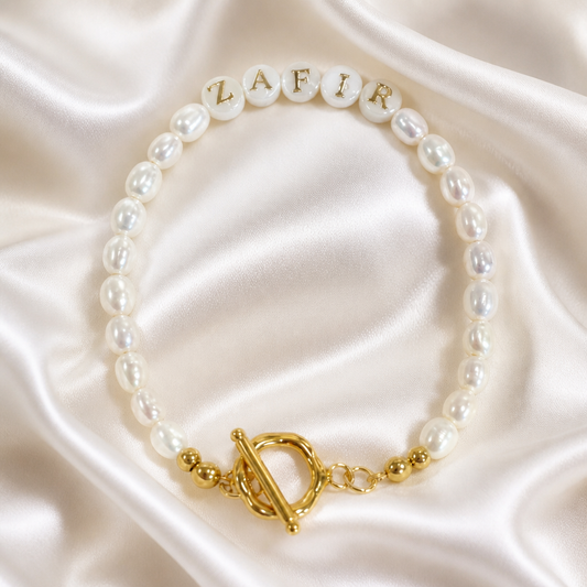 Custom Name Pearl Bracelet