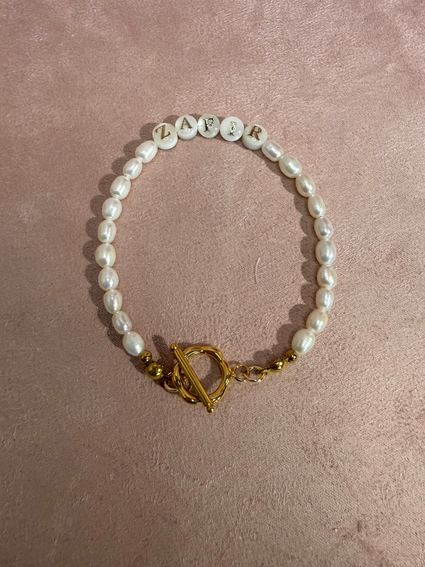 Custom Name Pearl Bracelet