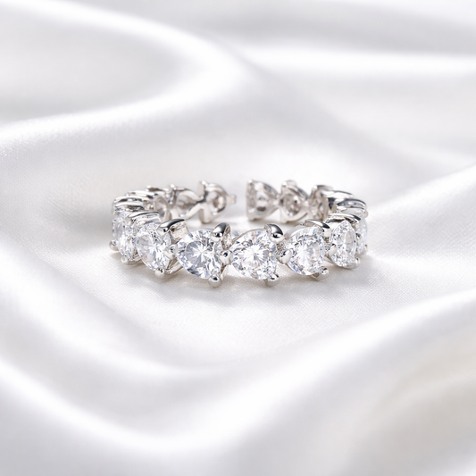 Heart Cut Eternity Ring