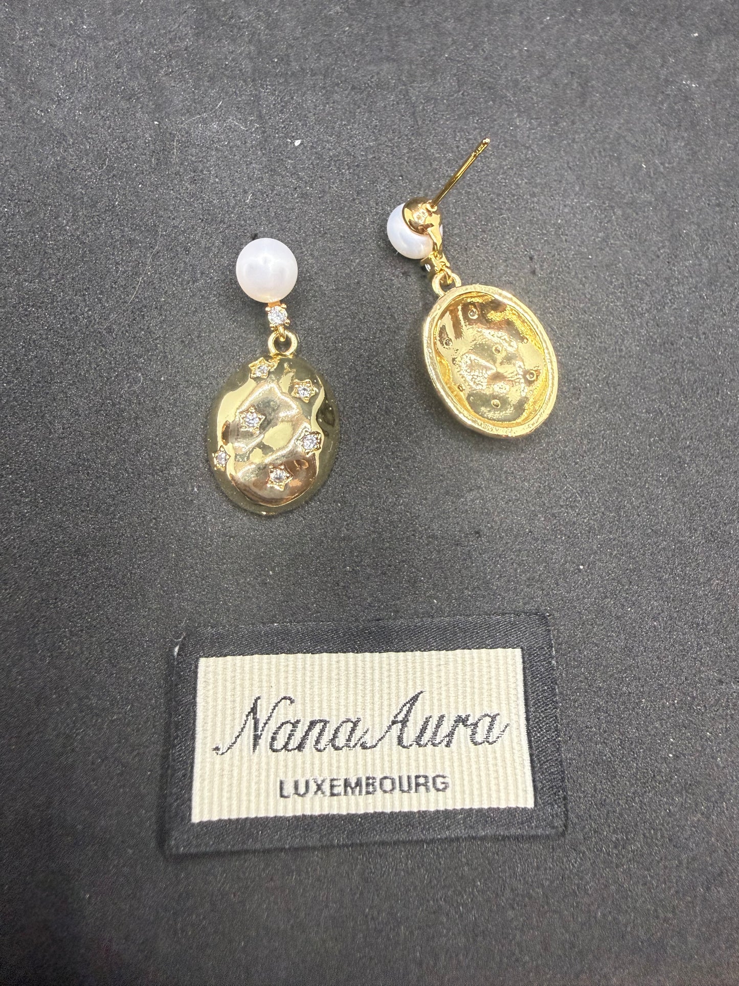 Star Pebble Earrings