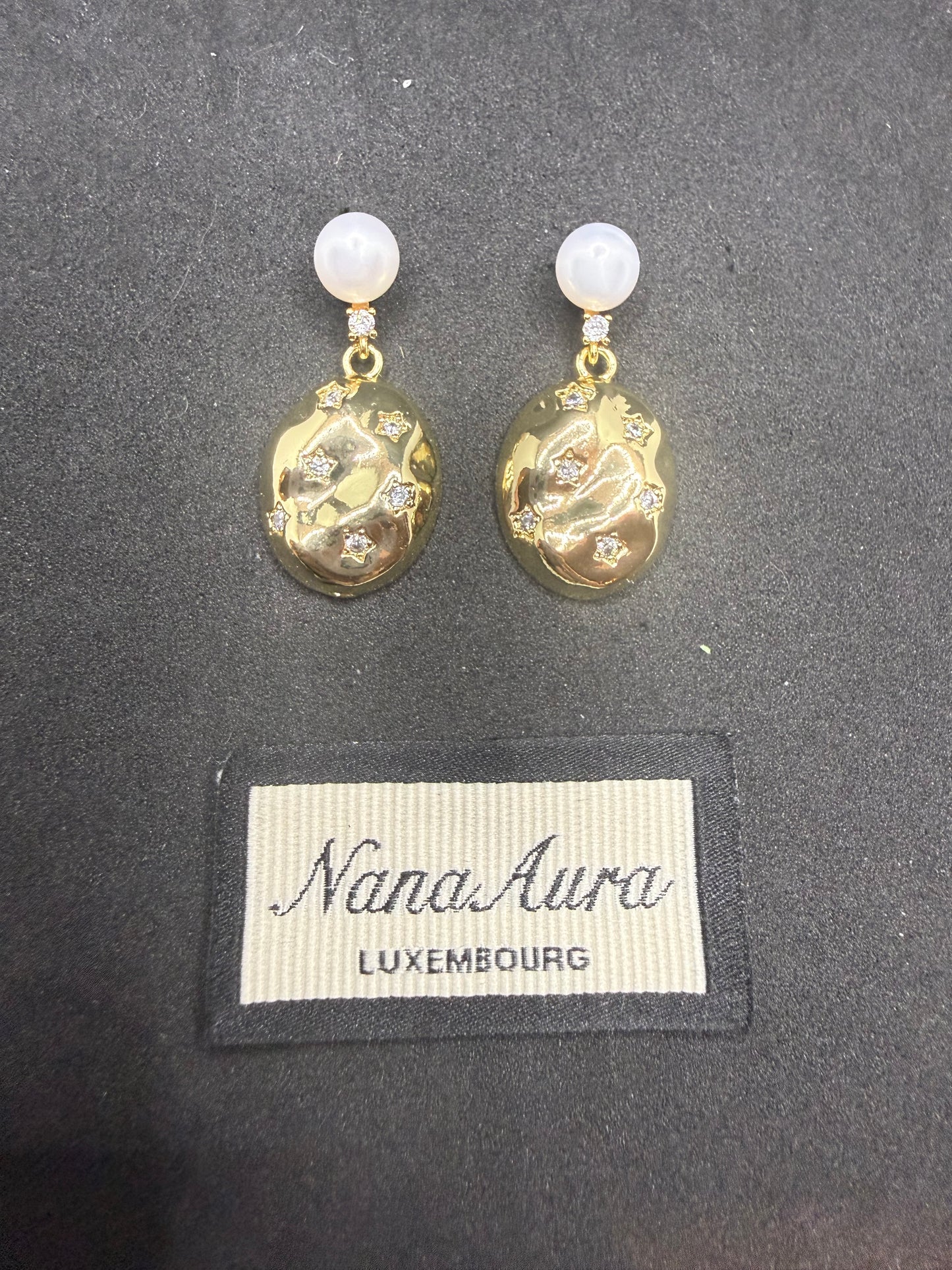 Star Pebble Earrings