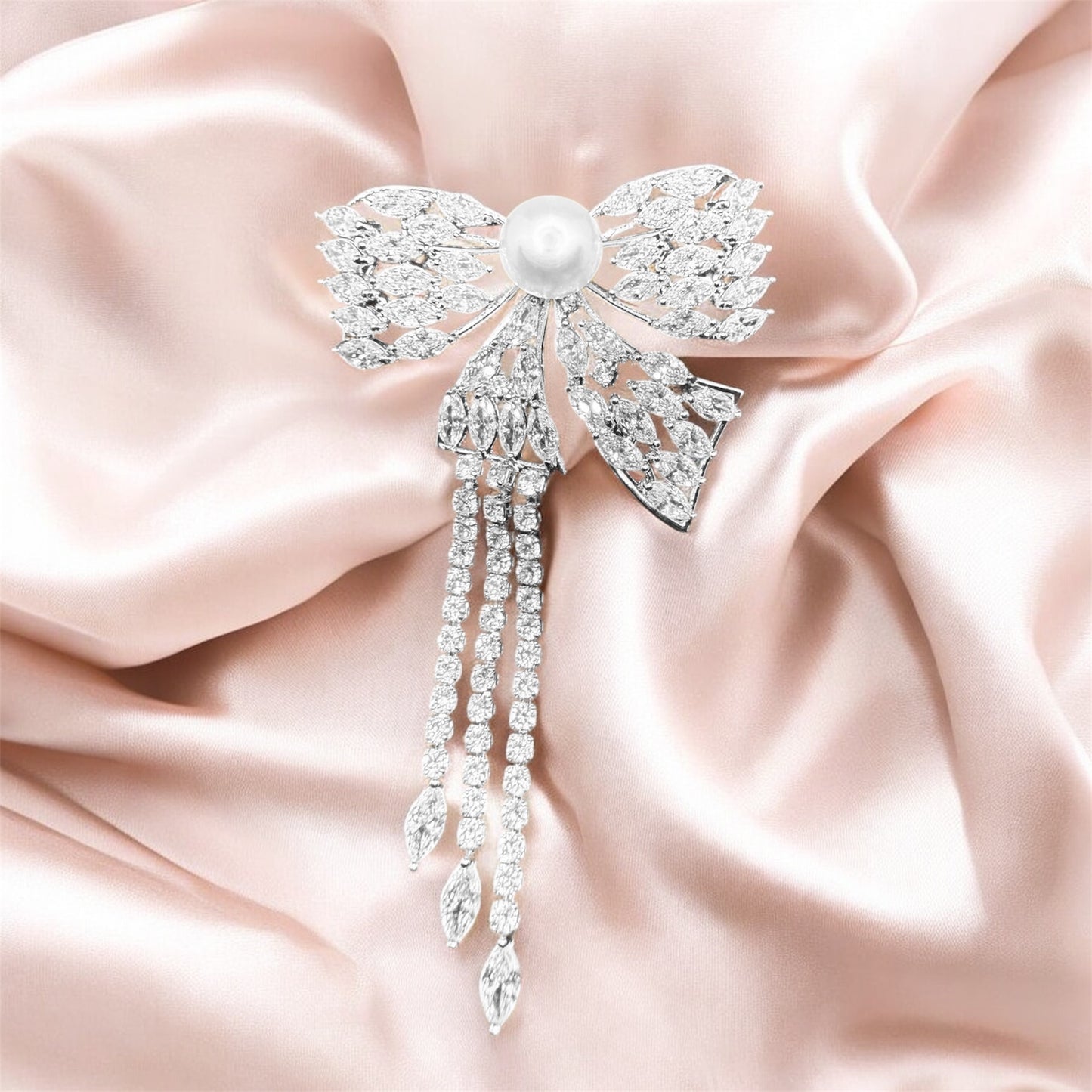 Ethereal Grace Bow Brooch