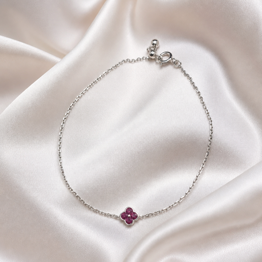 Rubyne Single Clover Bracelet