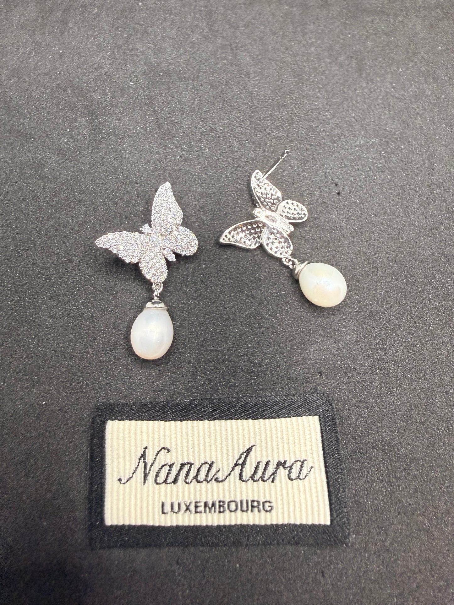 Lila Butterfly Earrings