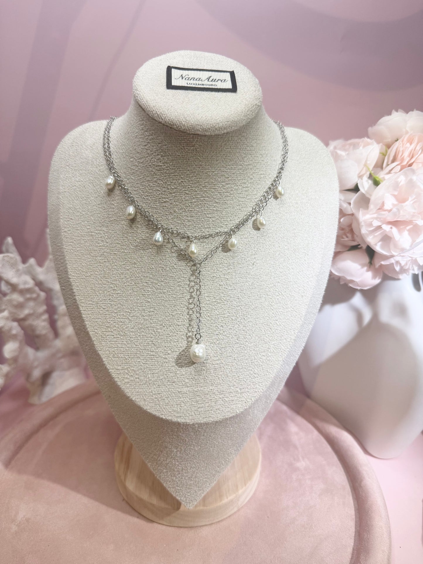 Collier ras-du-cou Maren avec perle en Y