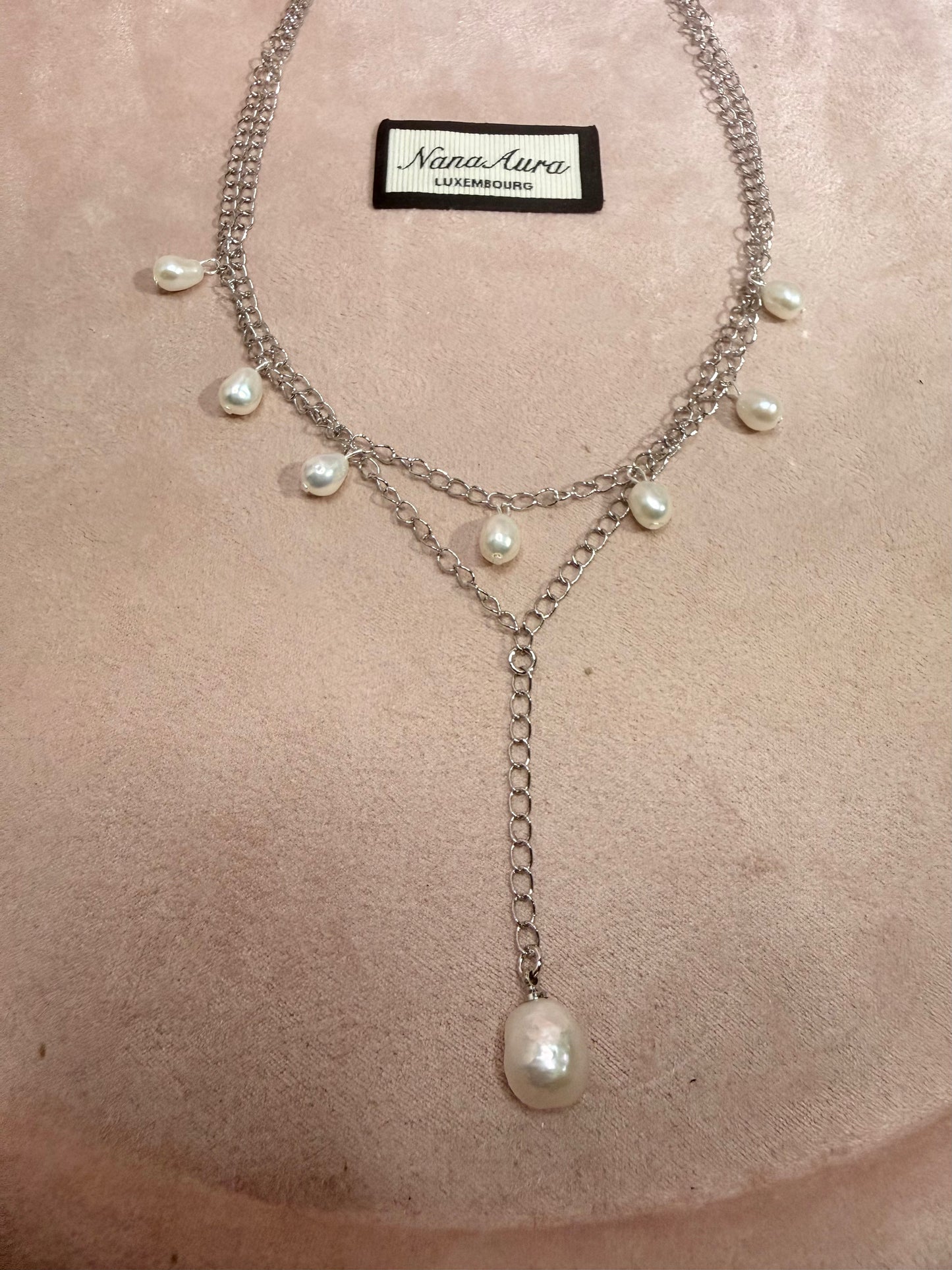 Collier ras-du-cou Maren avec perle en Y