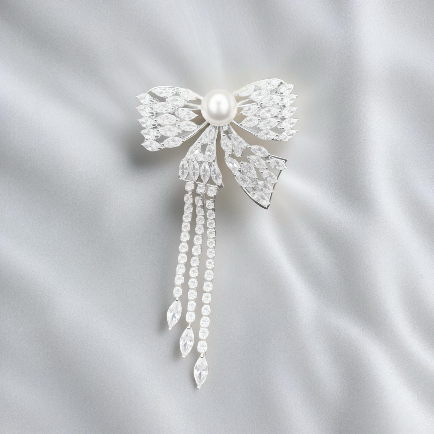 Ethereal Grace Bow Brooch
