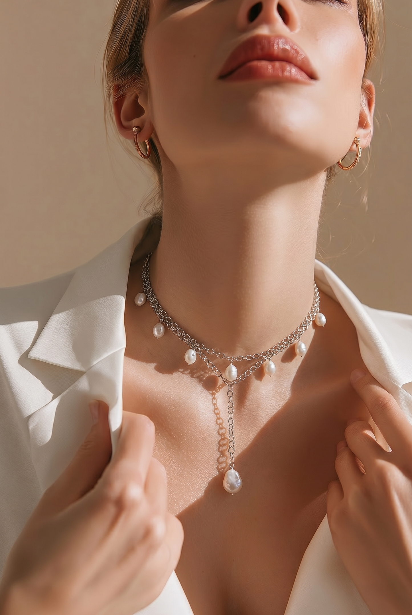 Collier ras-du-cou Maren avec perle en Y