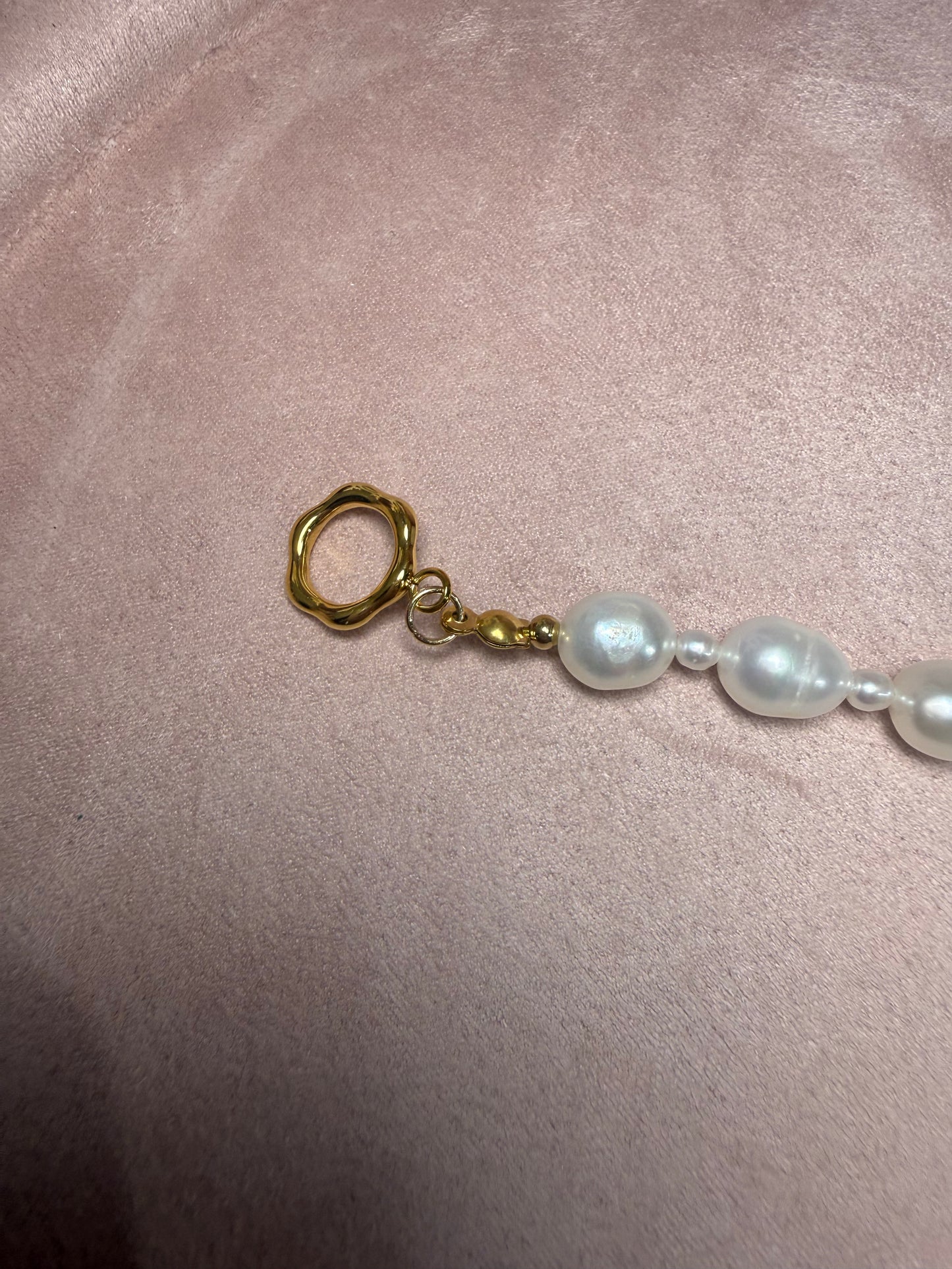 Elara Pearl Toggle Bracelet