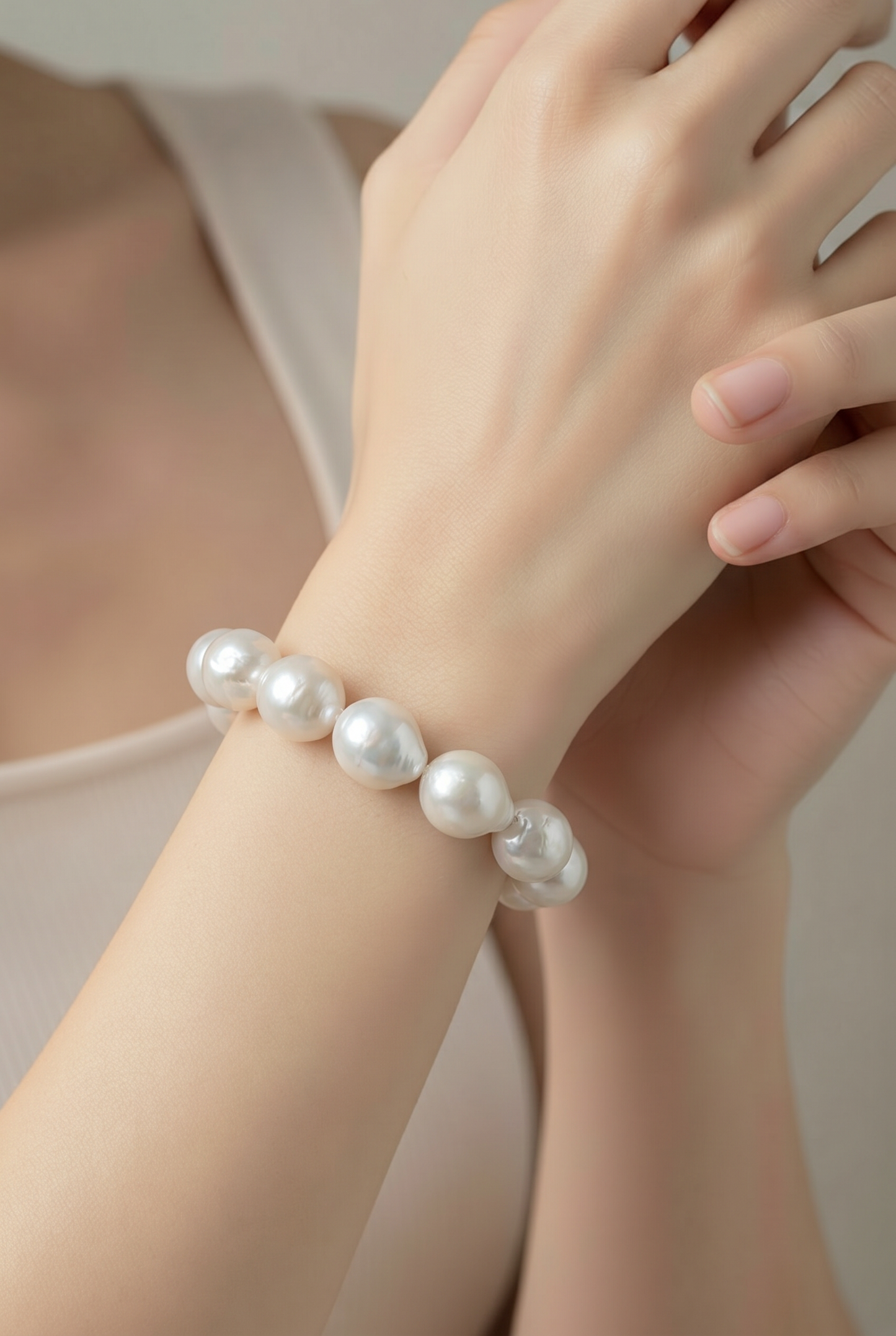 Bracelet perles baroques Orbit Link