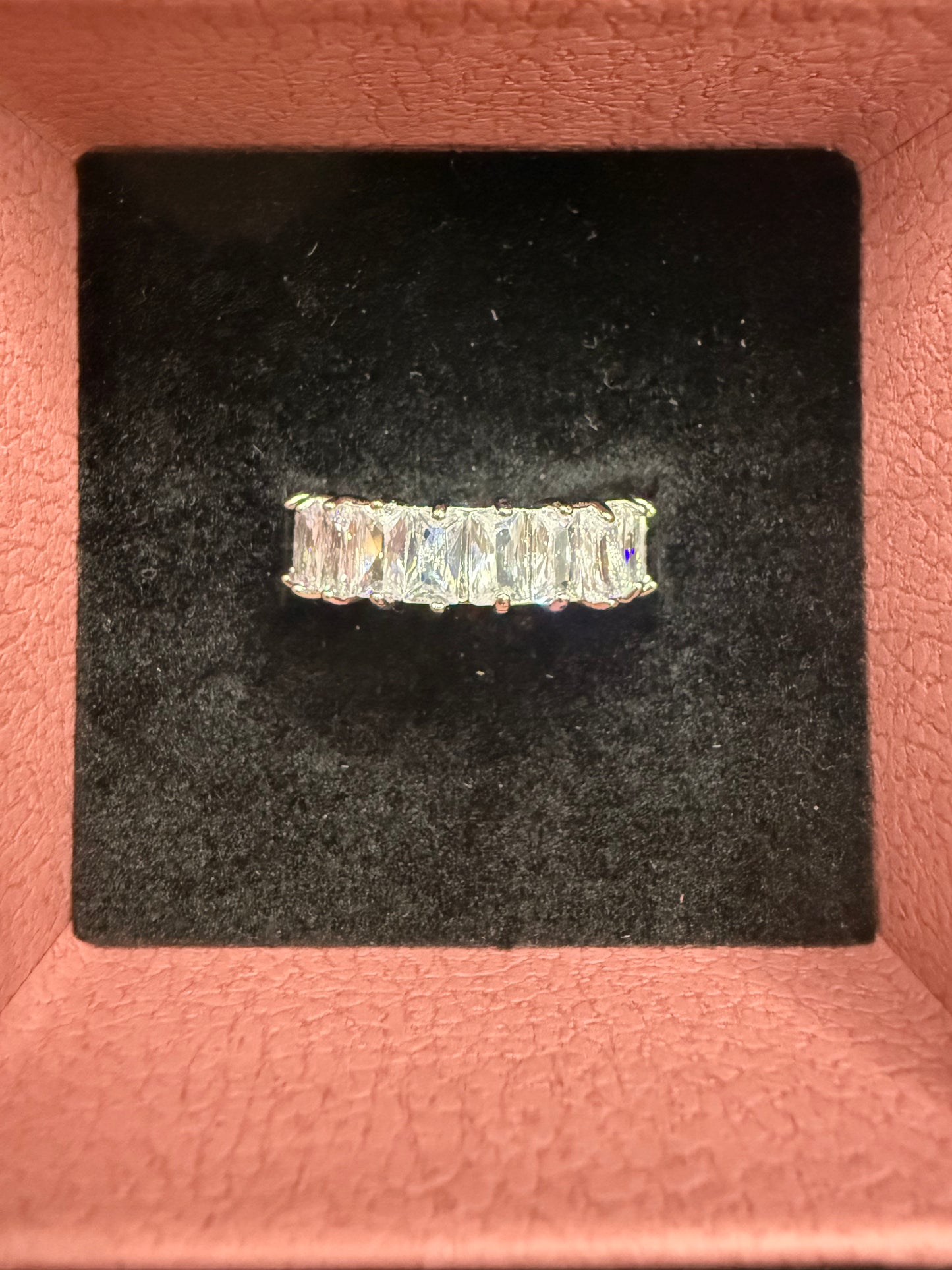Radiant Emerald Cut Eternity Ring
