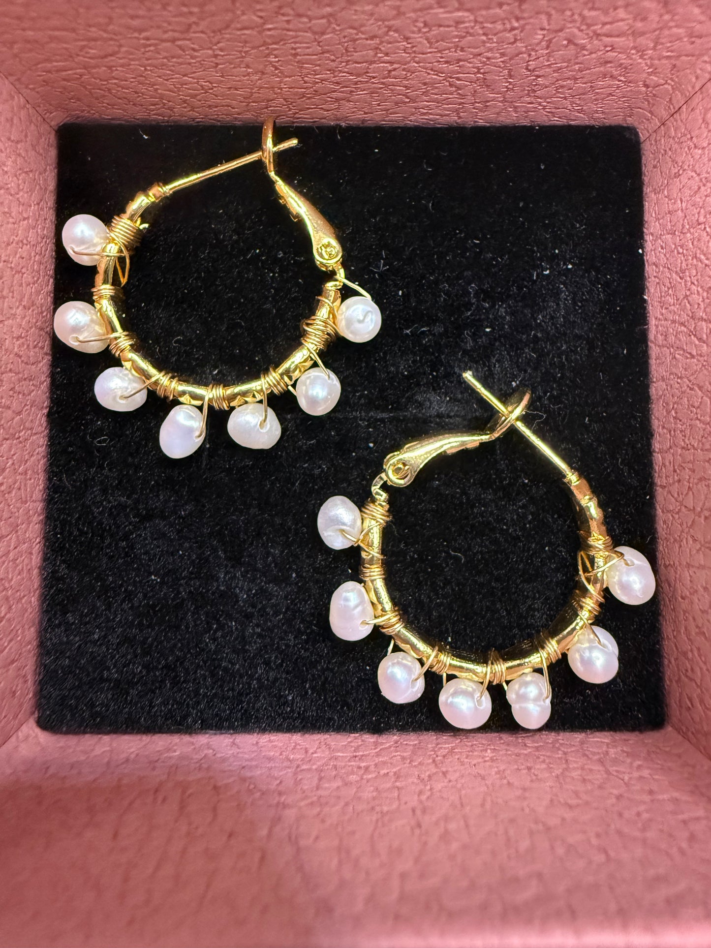 Elara Pearl Hoops