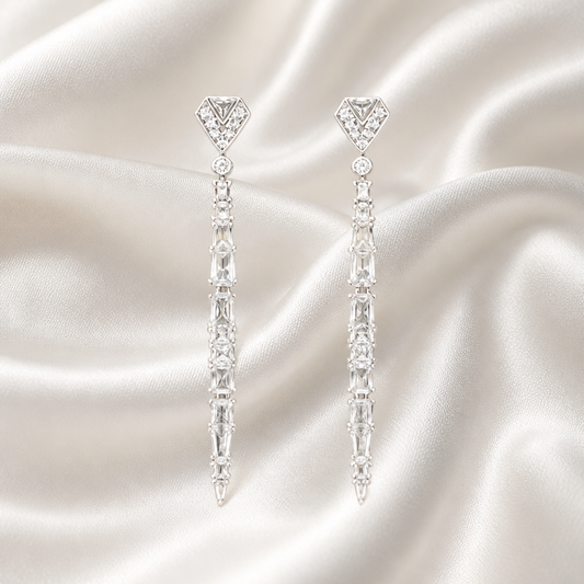 Lyra Long Drop Earrings