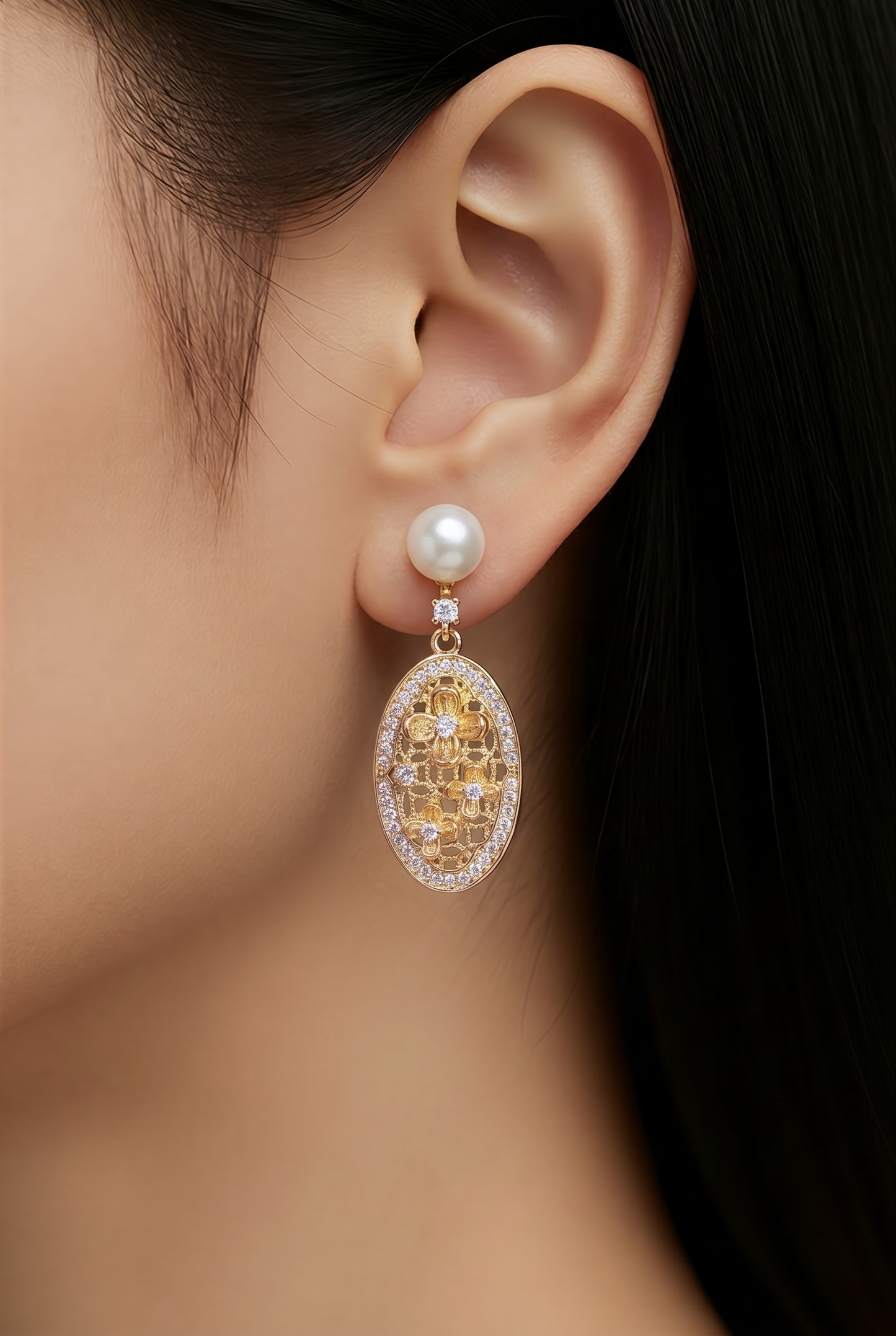 Flora Pearl Earrings