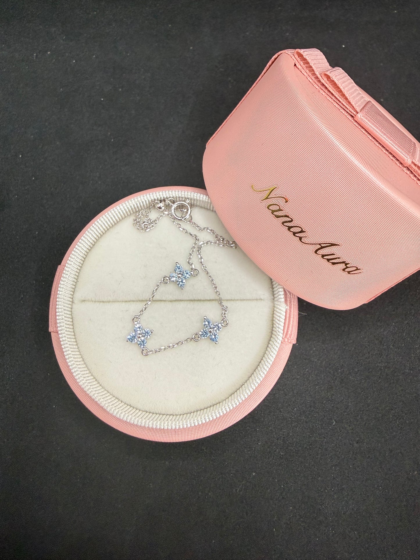 Liora Blue Clover Bracelet
