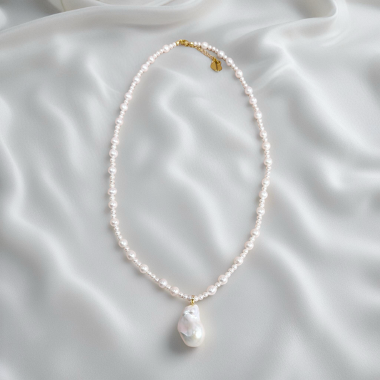 Baroque Drop Pearl Necklace