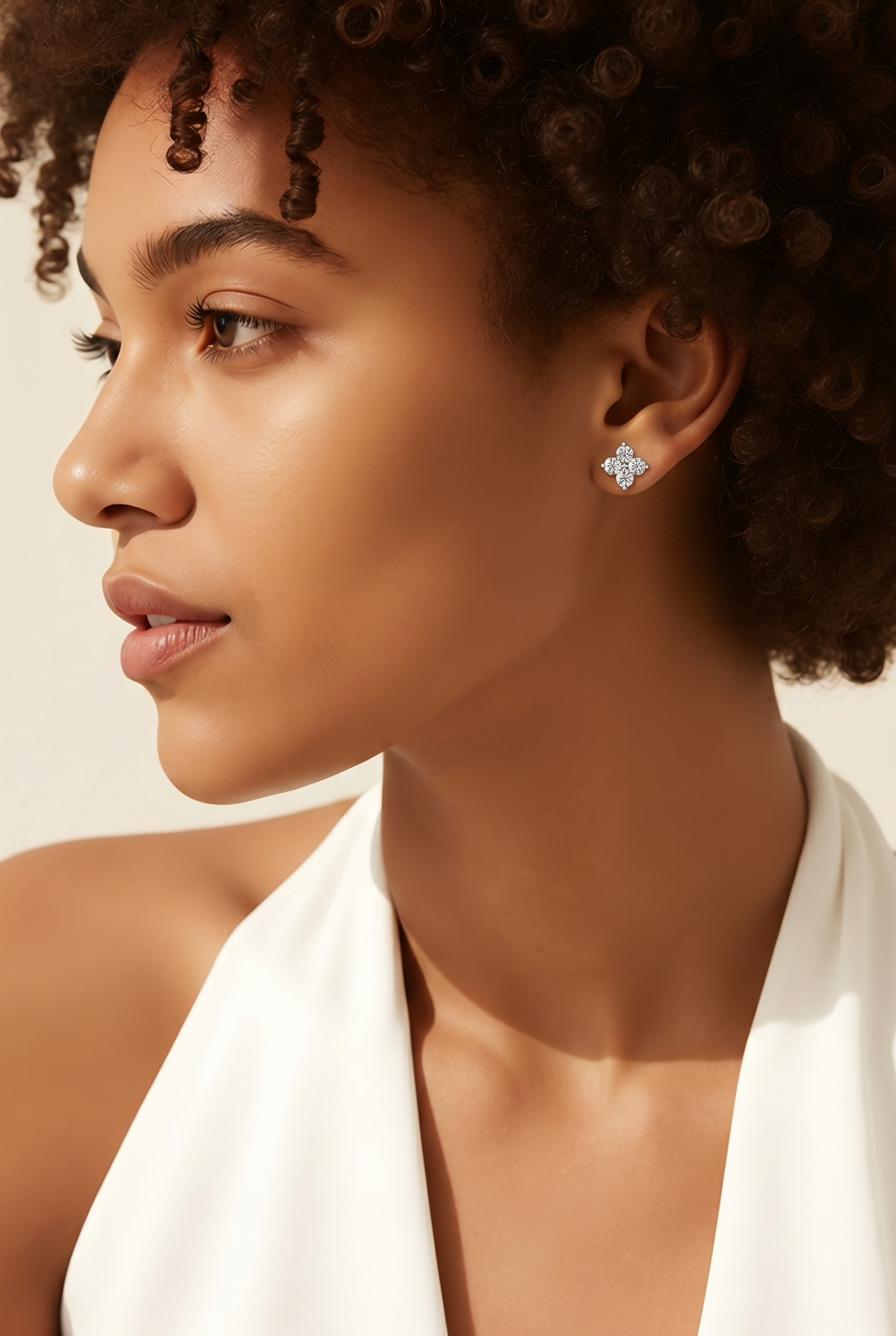 Seraphina Clover Stud Earrings